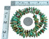 Southwestern Genuine Sterling Silver Turquoise Bead Necklace DX115879